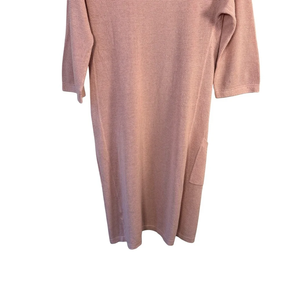 RW&CO. Blush Knit Open Front Cardigan 3/4 Sleeves Size XS Neutral Minimalist